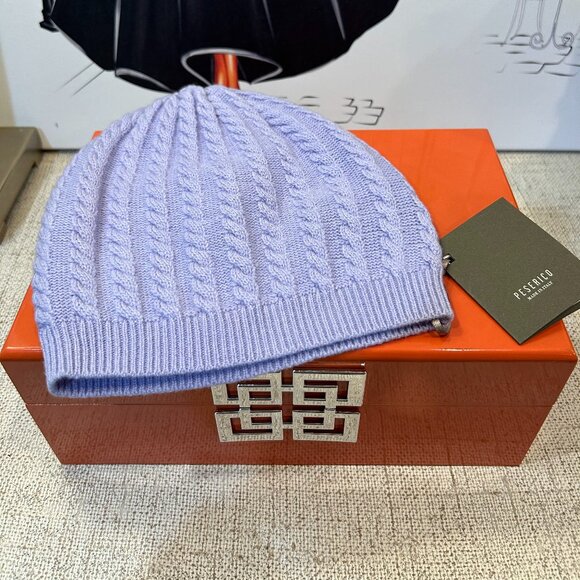 Peserico Cable Wool/Cashmere/Silk Beanie - Picture 1 of 4